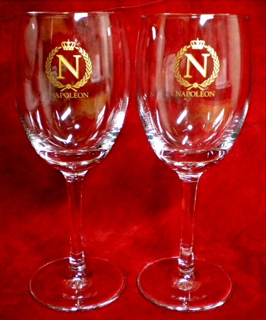 売切 レア物 ナポレオン ワイングラス 2客組 容量:210cc A/B 、纏購入特典有、寸法φ上59/中66/下63×H172mm、重量130g、口元厚1.5mm拍卖