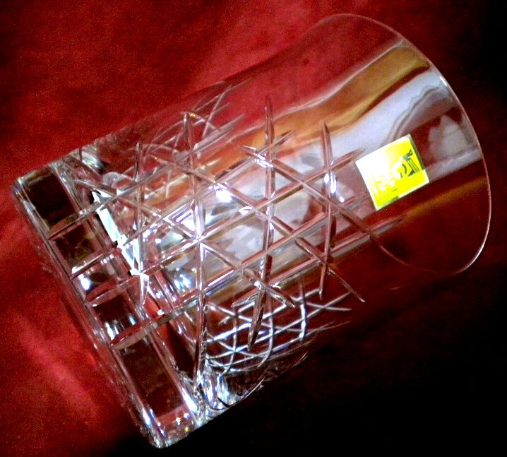 売切 廃盤品 カガミクリスタル ロックグラス 容量:270cc 1客 纏購入特典有 F/F、寸法:φ上78/中70/下68×H91mm、重量250g、口元厚1.2mm拍卖