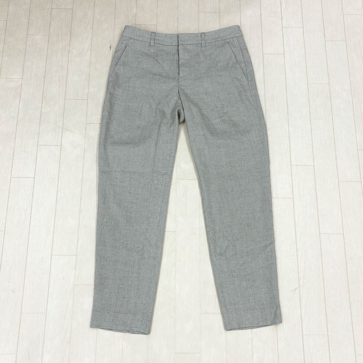 1802〓 UNTITLED アンタイトル スラックス レディース サイズ1 ライトグレー ボトムス アンクルパンツ ロングパンツ ビジネス カジュアル拍卖