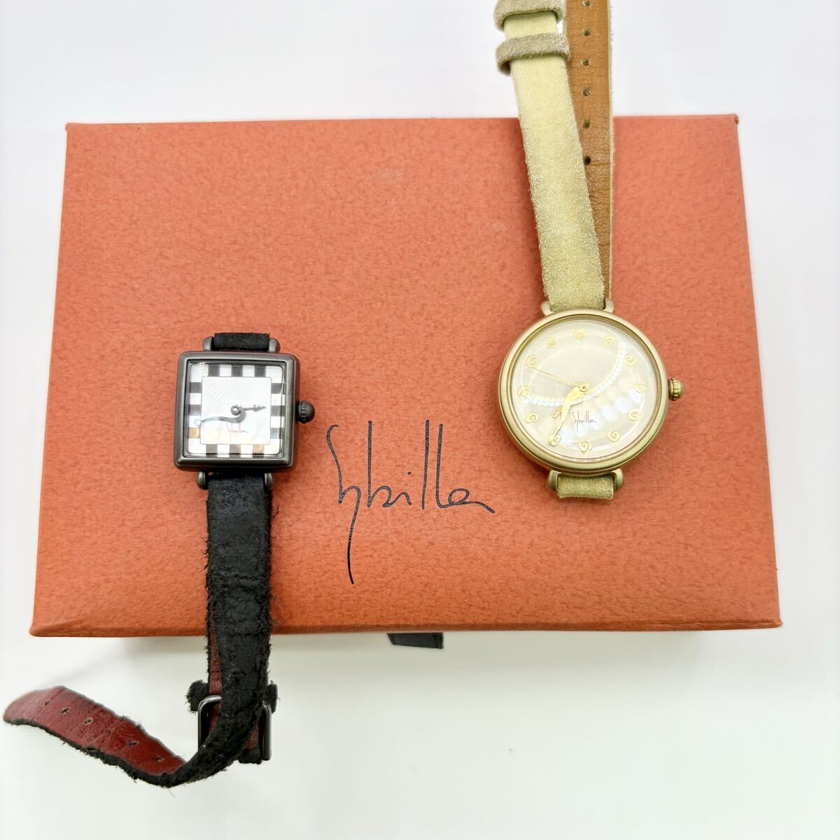 1807〓 2点セット Sybilla シビラ 腕時計 レディース 時計 ウォッチ クォーツ 箱1点あり 2針 3針 服飾小物拍卖