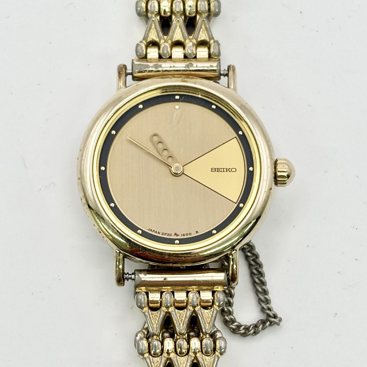 1807〓 SEIKO セイコー 2P20-0120 684745 腕時計 レディース ゴールド ブロンズ 時計 ウォッチ クォーツ 2針 服飾小物拍卖