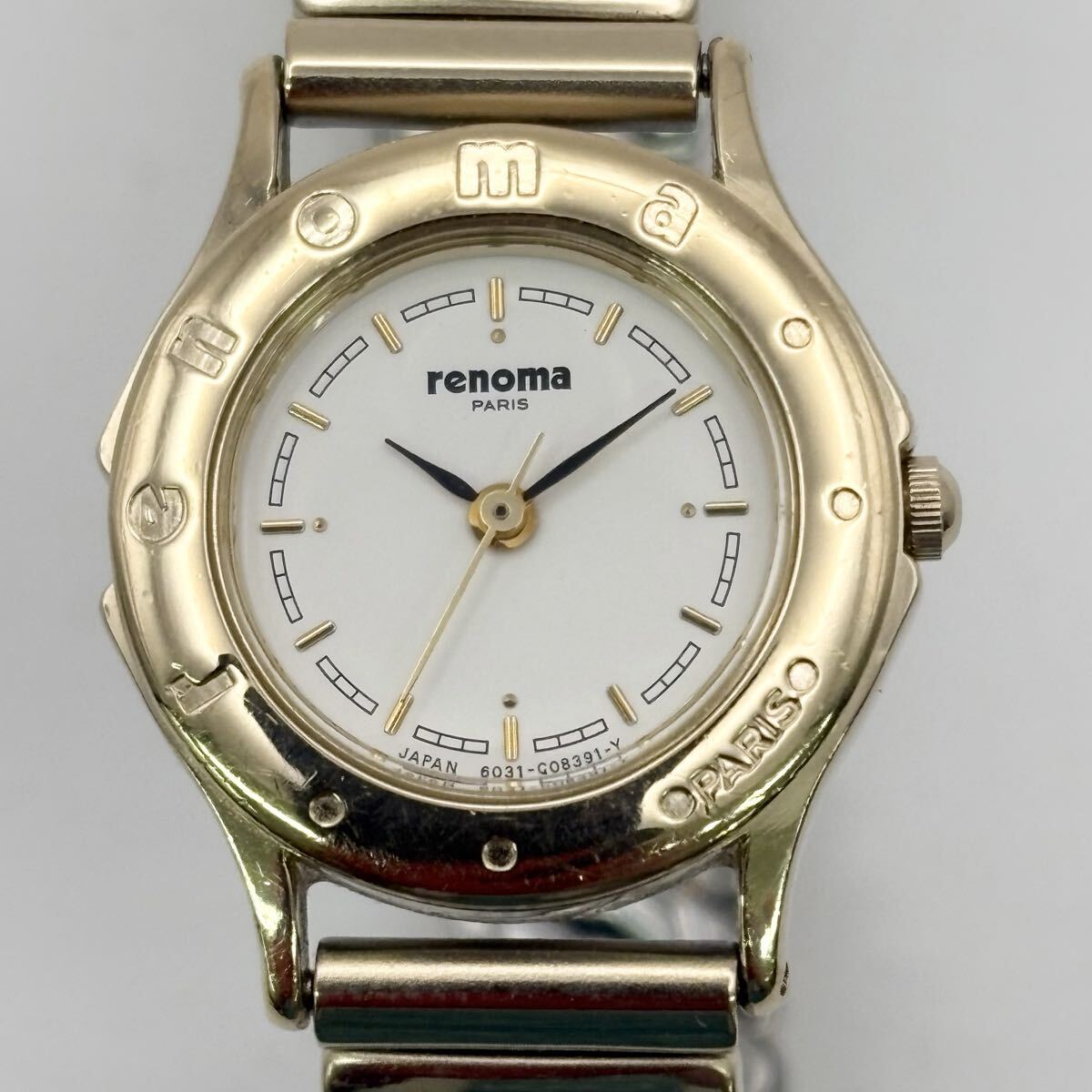 1807A〓 renoma レノマ 6031-G03961 Y 81217879 レノマ腕時計 レディース ゴールド ホワイト 時計 ウォッチ クォーツ 3針 服飾小物拍卖
