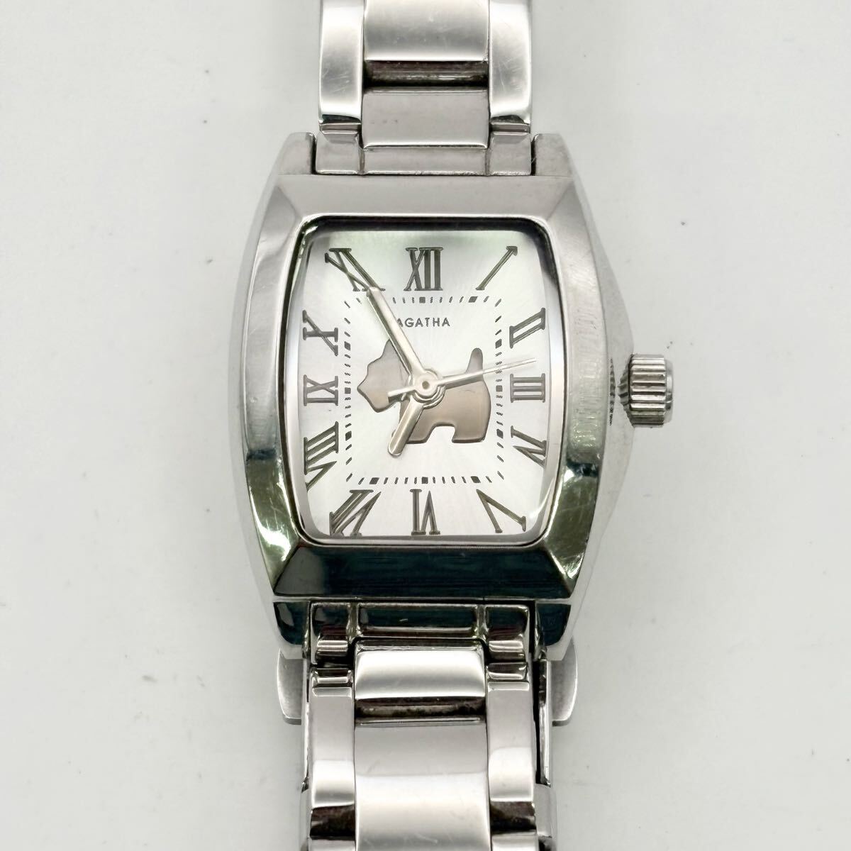 1807A〓 AGATHA アガタ 腕時計 レディース シルバー 時計 ウォッチ クォーツ 3針 服飾小物拍卖