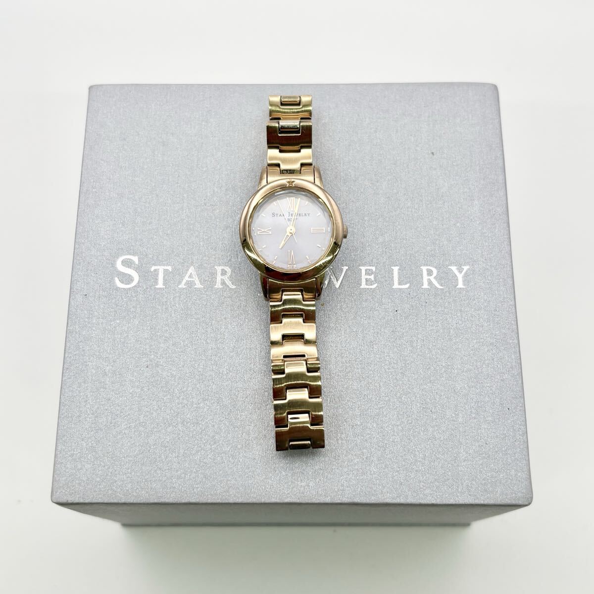 1807〓 箱付き STAR JEWELRY スタージュエリー B035-S068606 2O1020140 腕時計 レディース 時計 ウォッチ クォーツ 3針 服飾小物拍卖