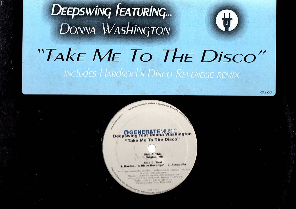 ⑤12inch) Deepswing Feat Donna Washington Take Me To The Disco拍卖