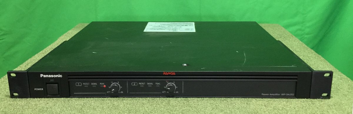 【埼玉発】【Panasonic】デジタルパワーアンプ WP-DA202 ★200W×2ch★動作確認済 (9-5076)拍卖