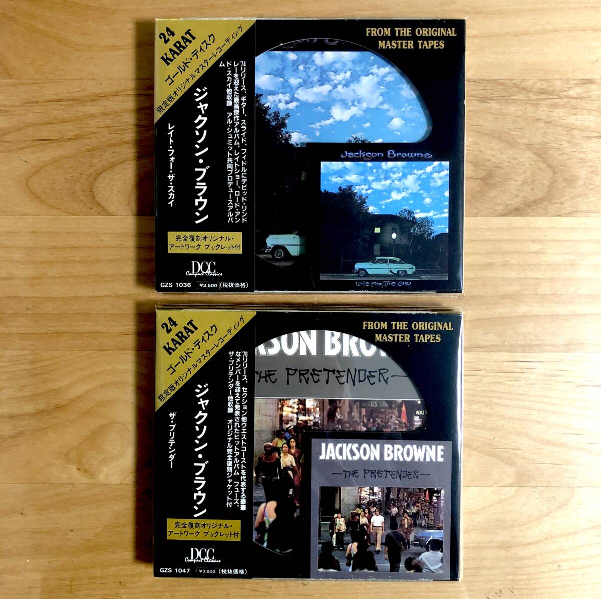 【DCC 24K GOLD CD ユキム帯】 JACKSON BROWNE / LATE FOR THE SKY (GZS1036) / PRETENDER (GZS1047) 検 ジャクソン・ブラウン YUKIMU OBI拍卖