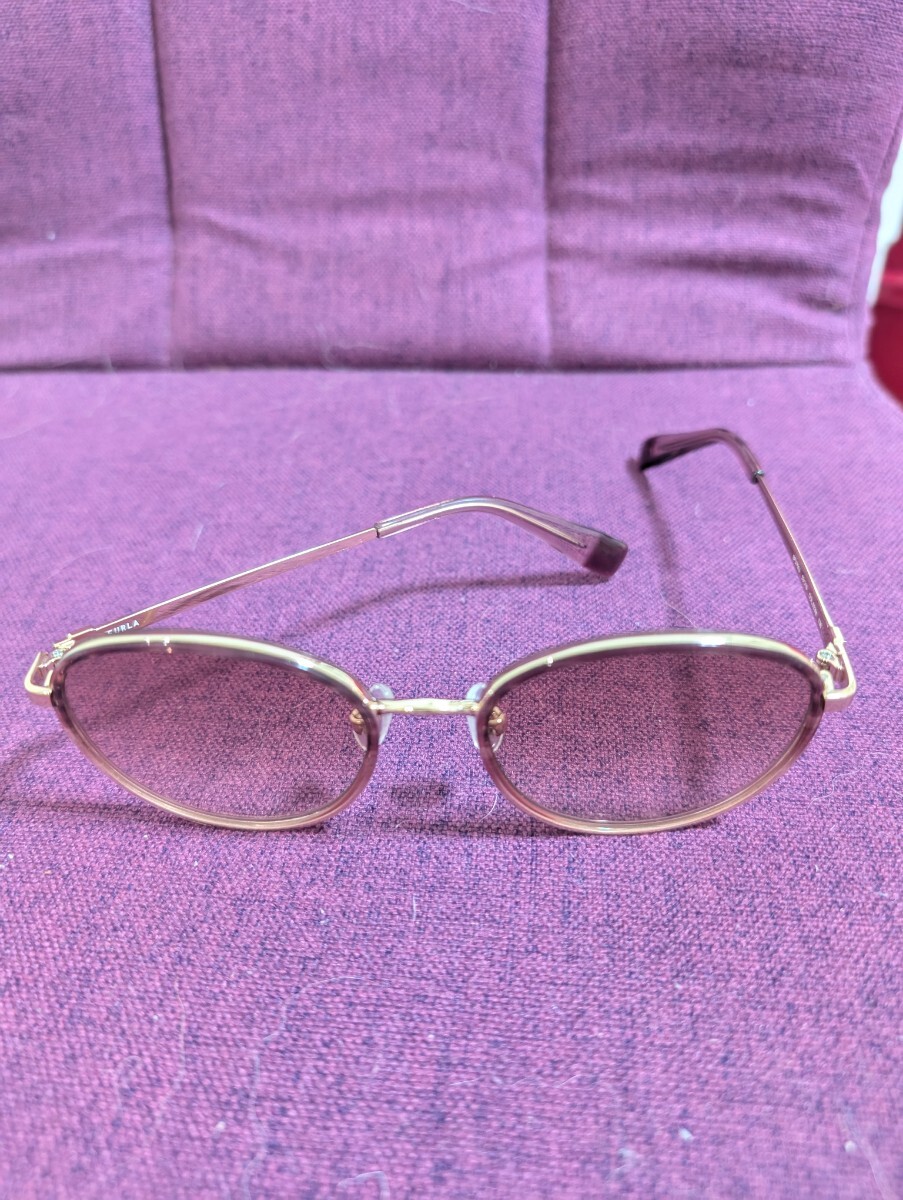 FURLA フルラ オーバルサングラス ブラウンレンズ拍卖