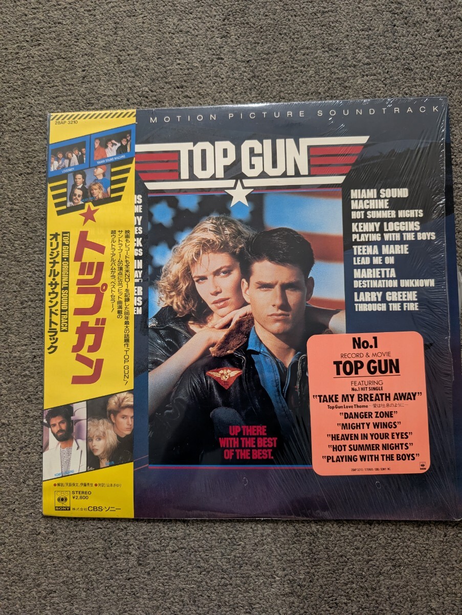 美品【トップガンオリジナル・サウンドトラック】完品 トム・クルーズ ケニー・ロギンス LPレコード Record 昭和 レトロ 帯付拍卖