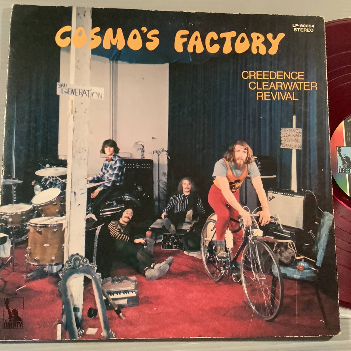 LP(日本初回盤)●C.C.R./コスモズ・ファクトリー●赤盤!拍卖