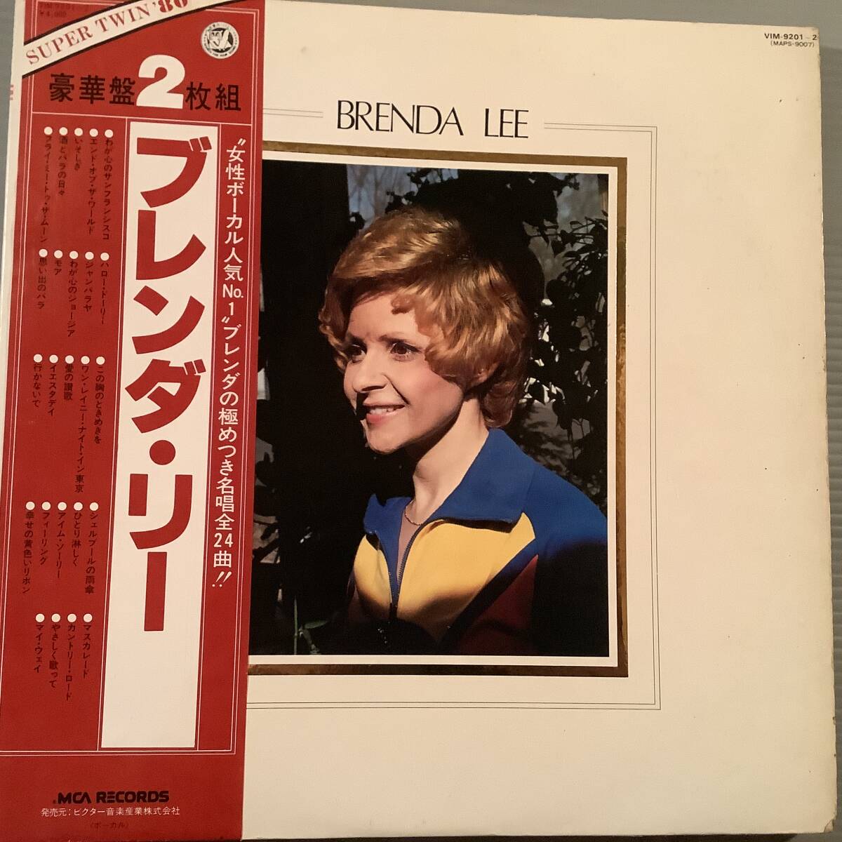 LP(2枚組 日本盤)●ブレンダ・リー/SUPER TWIN `80 ※名唱全24曲!●帯付!拍卖