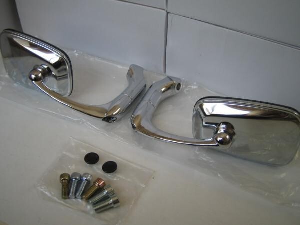 ★バレンタイプ! メッキ スクエアミラーSET *マジェスティ *XSR125 *シグナスX *NMAX *MAXAM *SR400 *X FORCE 他拍卖