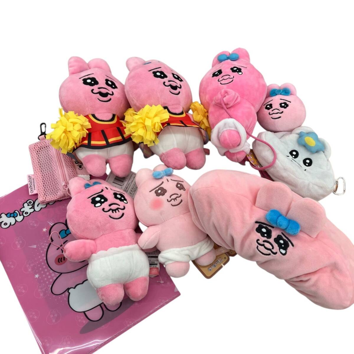 186001 現状品 ぬいぐるみまとめ売り おぱんちゅうさぎ んぽちゃむ グッズ ティッシュカバー キーホルダー ポーチ ファイル拍卖