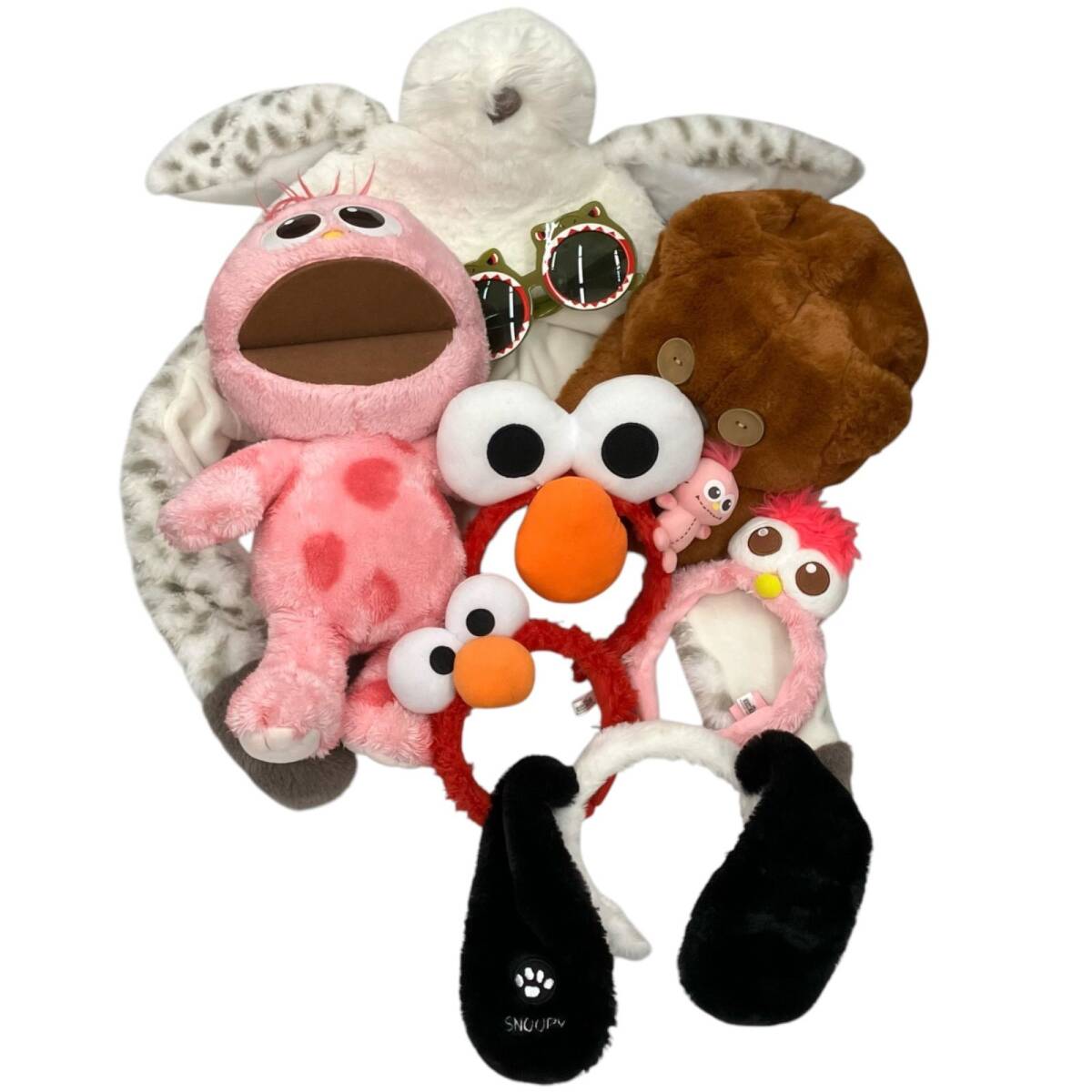 186000 現状品 USJ ユニバーサルスタジオジャパン 帽子 キャップ カチューシャ サングラス エルモ モッピー スヌーピー ティム ヘドウィグ拍卖