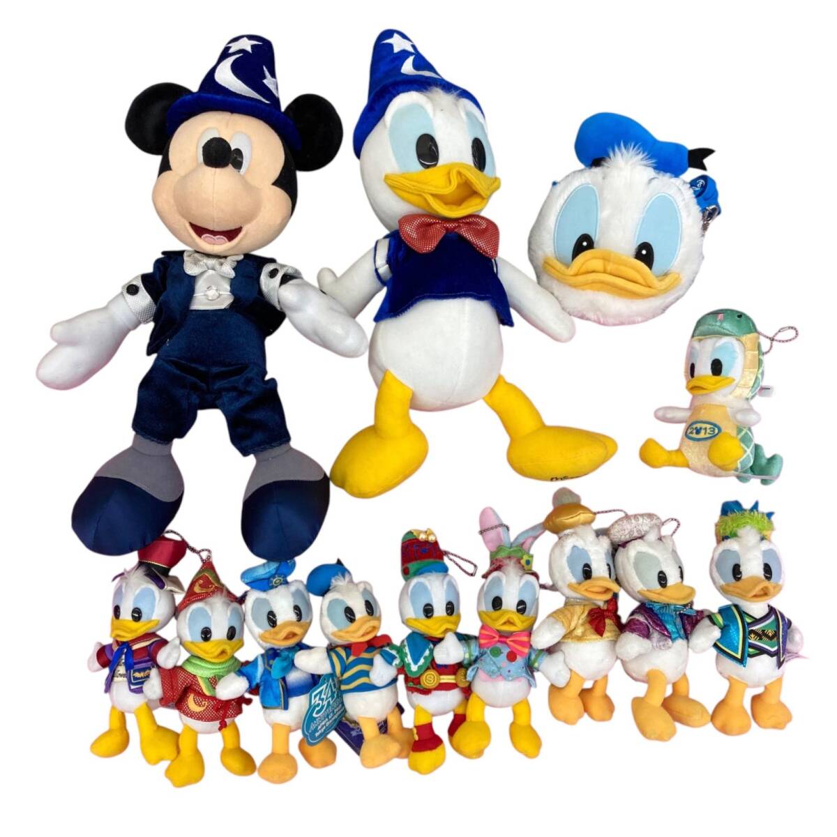186000 現状品 Disney ディズニー キーホルダー・キーリング ミッキー ドナルド 13点 まとめ売り ぬいぐるみ キーホルダー拍卖