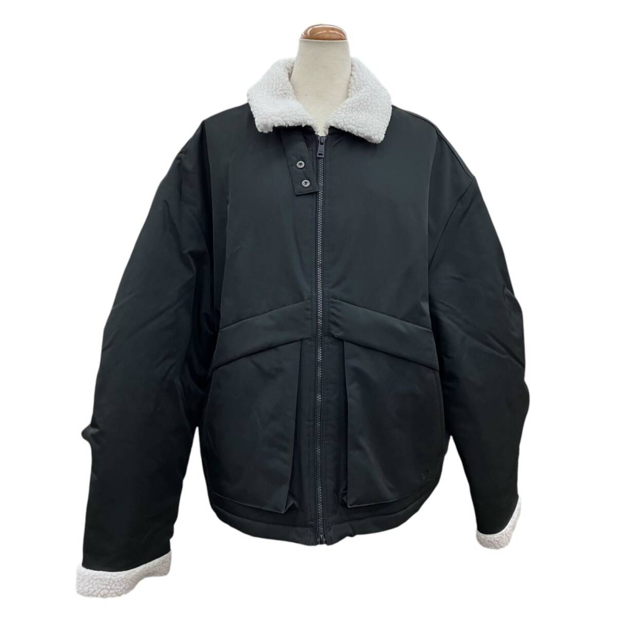 186000 現状品 Code graphy コードグラフィー ヘビーボアフリースムートンジャケット M ブラック ポリエステル レディース拍卖