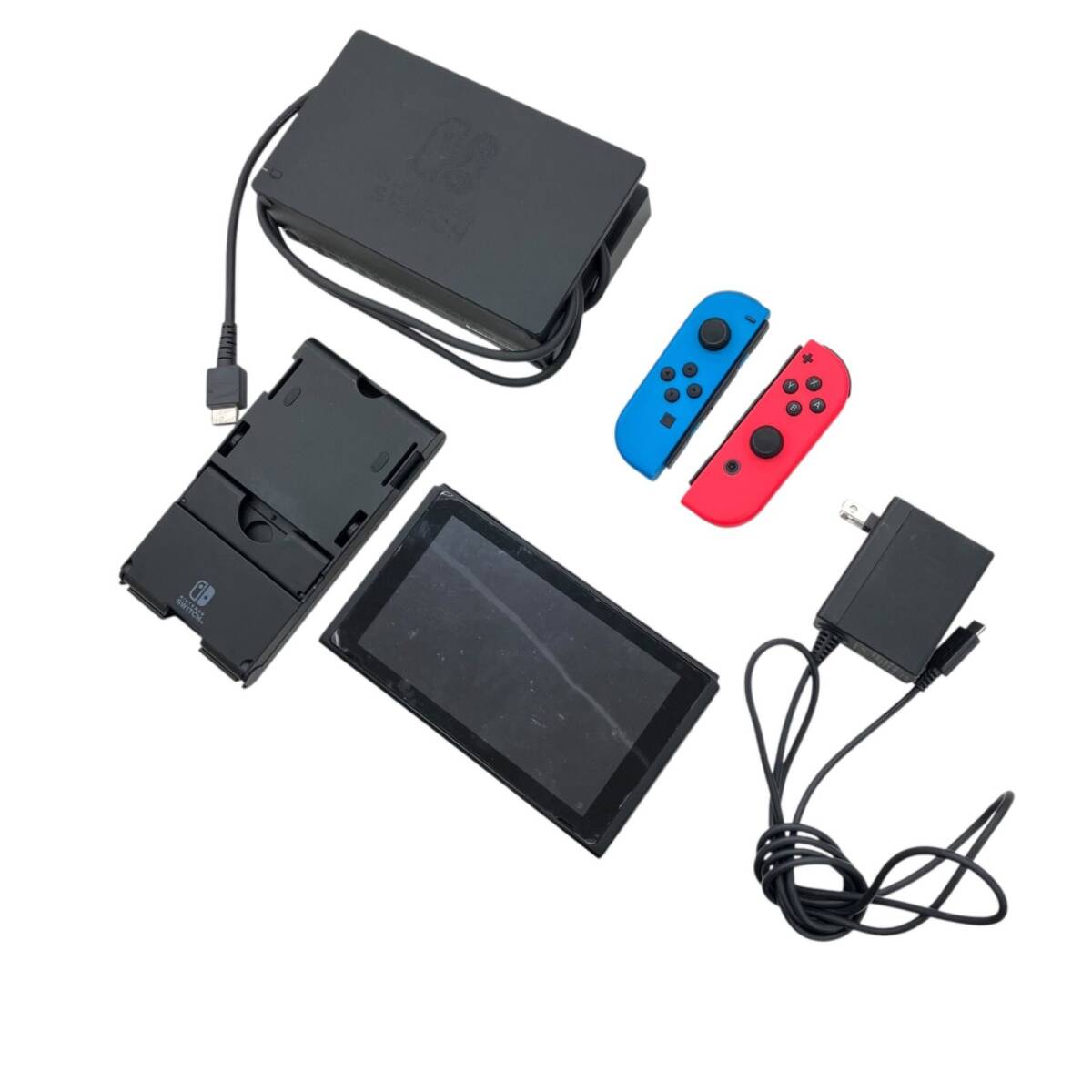 186000 ジャンク品 任天堂 ニンテンドー Nintendo Switch NINTENDO SWITCH HAC-001 ネオンブルー ネオンレッド 付属品付き 本体拍卖