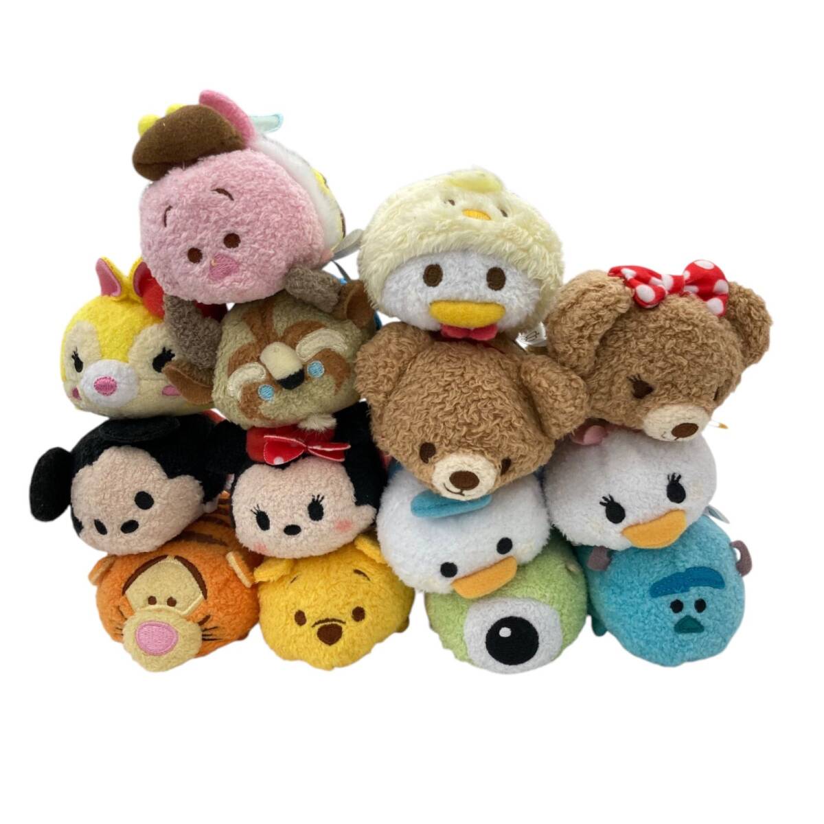 186001 現状品 ☆イースターコスチュームあり☆ Disney STORE ディズニーストア ツムツム ぬいぐるみマスコット 14点まとめ売り拍卖