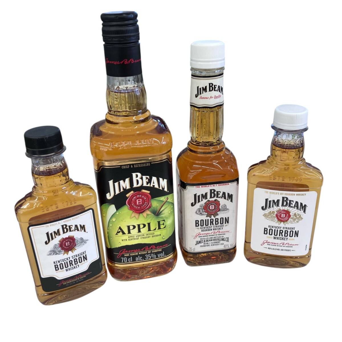 186000 ジムビーム ウイスキー & リキュール 35%〜40% 200ml〜700ml 4点まとめ ※20歳未満の者の飲酒は法律により禁止されています拍卖