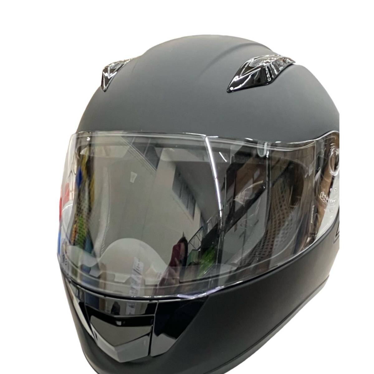 186000 現状品 ISHINO SHOKAI 石野商会 バイク フルフェイス ヘルメット LiBRERTER 736 IS-736 ブラック インナーバザー付き拍卖