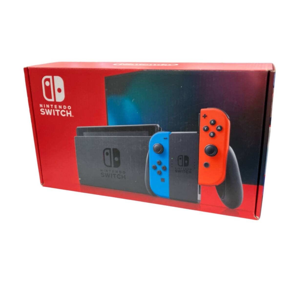 186000 現状品 Nintendo 任天堂 ニンテンドウ Nintendo Switch バッテリー強化版 HAC-001(-01) ネオンブルー、レッド拍卖