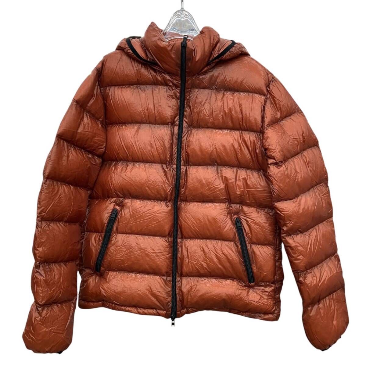 199990 現状品 Herno ヘルノ HERNO セッテデニール パッカブル フーデッドダウンジャケット 軽量モデル PI0677U 48 オレンジ メンズ拍卖