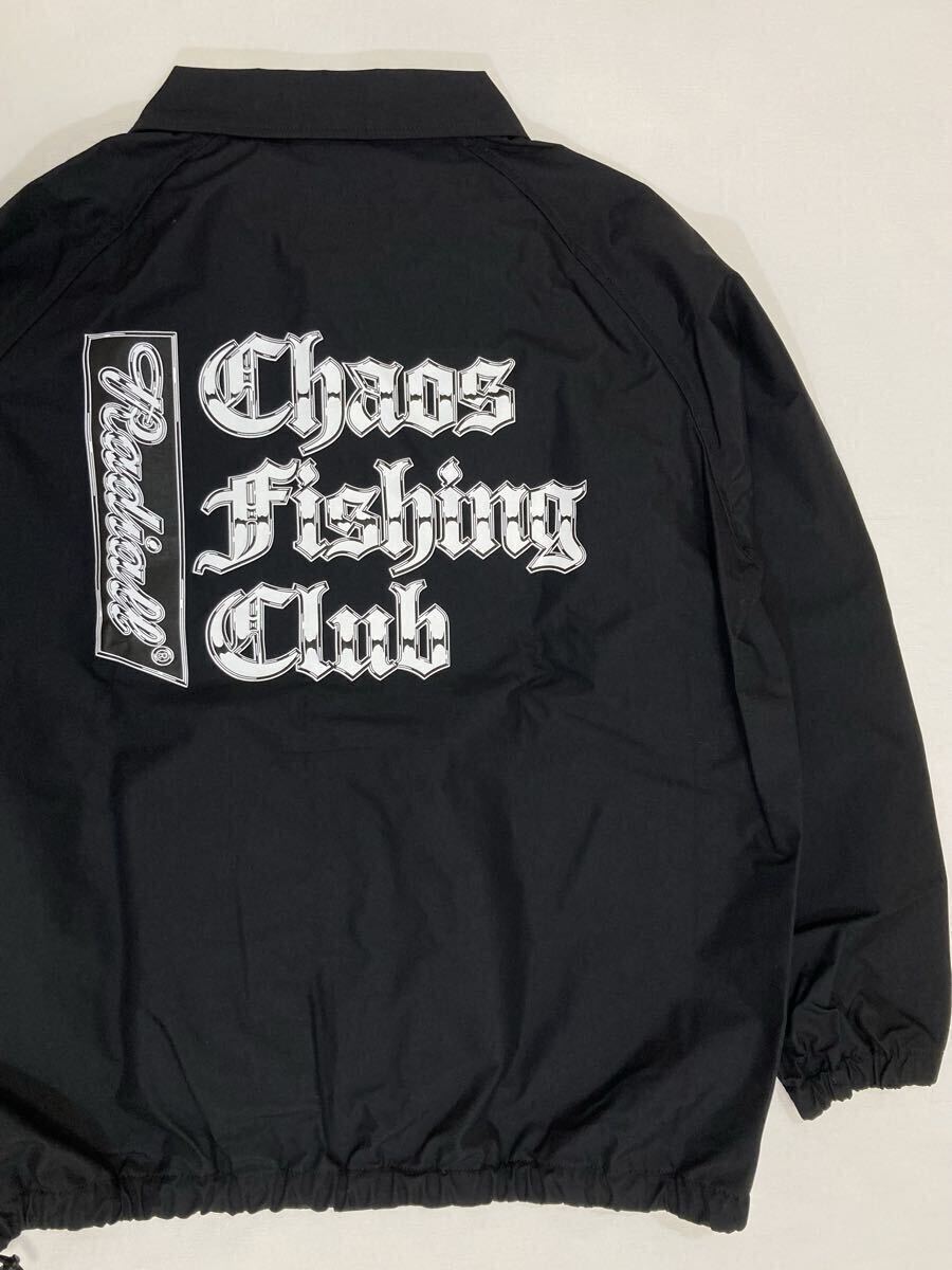 RADIALL×CHAOS FISHING CLUB ウイドブレーカージャケット CHROME LETTERS WIND BREAKER JACKET 新品未使用品 Mサイズ BLACK拍卖