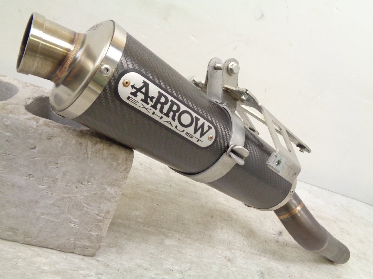 トライアンフ デイトナ675 06-12 ARROW アロー スリップオン サイレンサー マフラー カーボン 良品【G627】拍卖