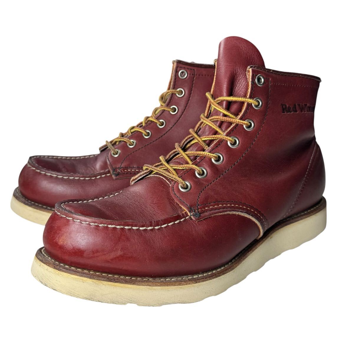 羽タグ USA製 98年 RED WING レッドウイング 8875 セッターブーツ 赤茶 オロラセット US9.5D 27.5㎝拍卖