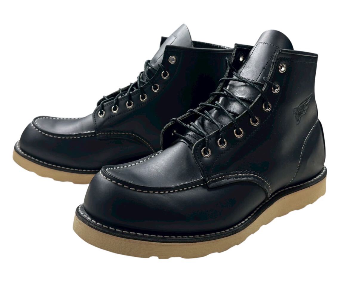 極美品 USA製 10年 RED WING レッドウイング 8130 サイド羽刻印 セッターブーツ ブラック US10.5D 28.5㎝拍卖