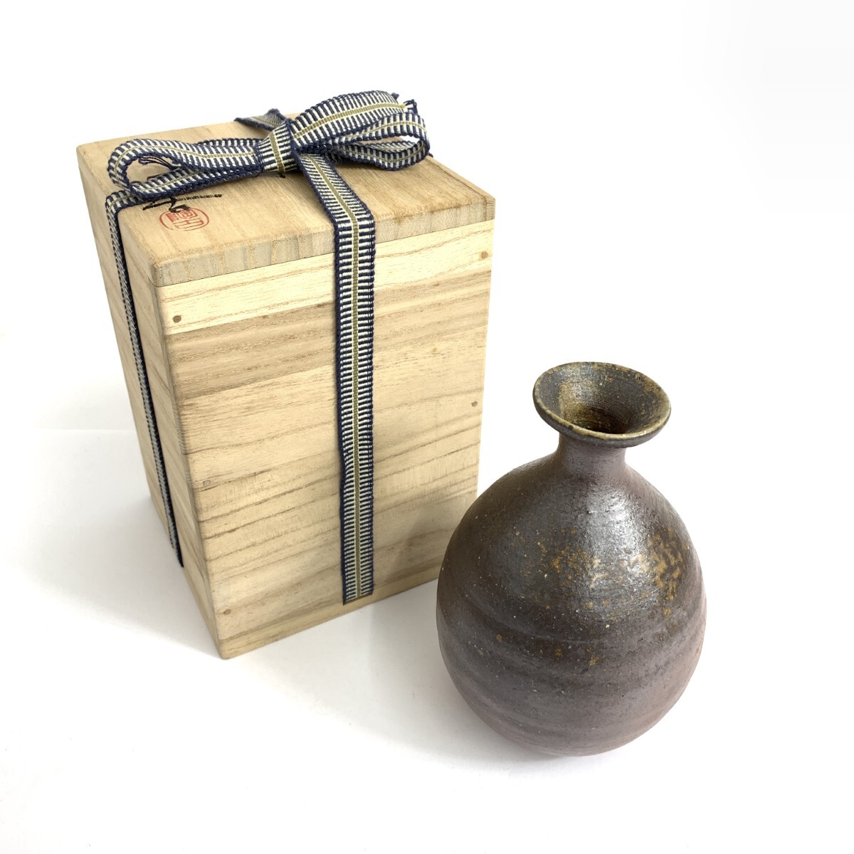 新品同様◆備前焼 ビゼンヤキ 備前焼/小西陶古/徳利/酒器 ブラウン拍卖