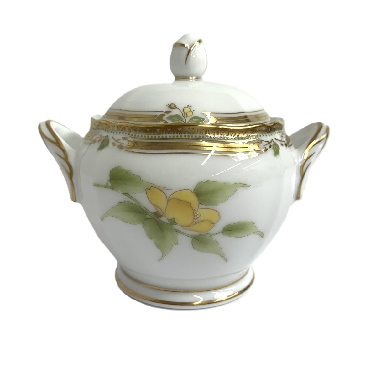 ◆Noritake ノリタケ シュガーポット ガラコンテッサ/廃盤品/箱なし ホワイト拍卖