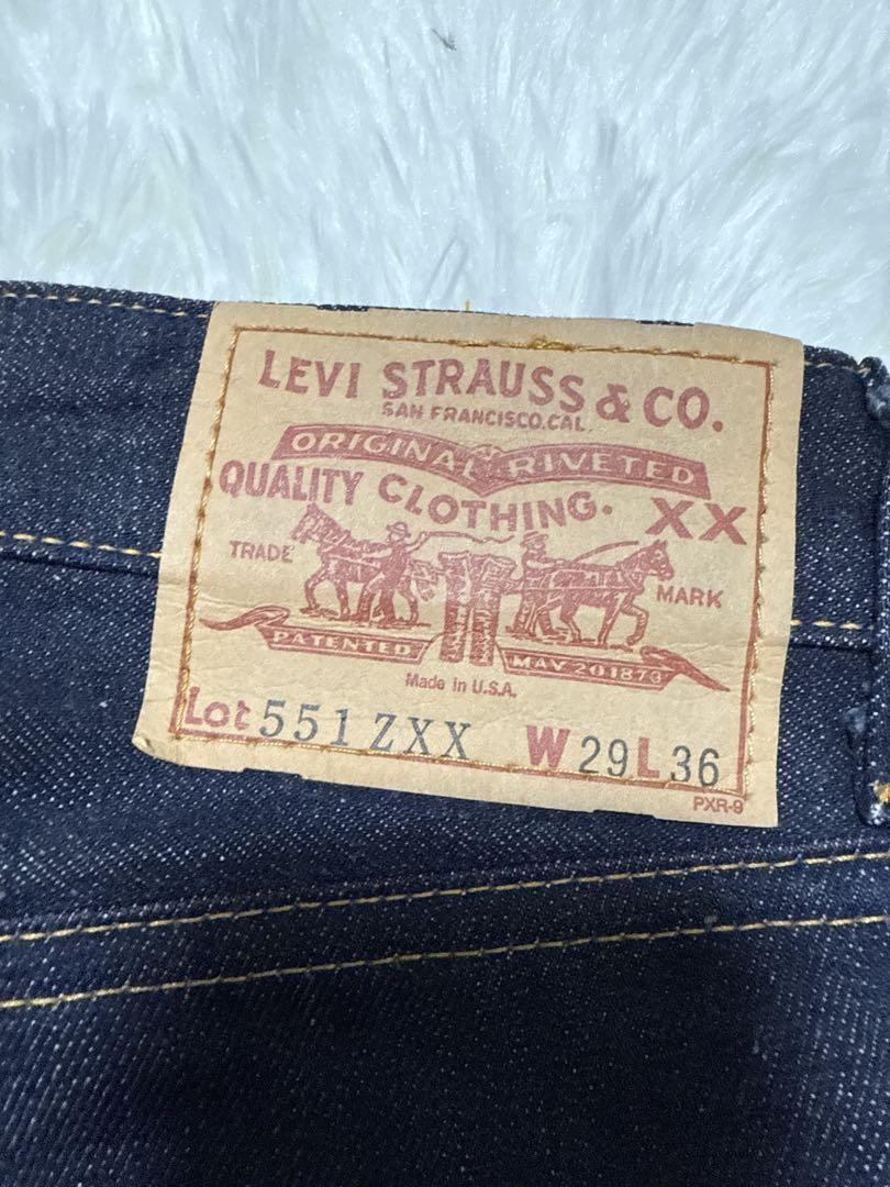 稀少 Levi’s 551ZXX 米国製 セルビッジ 赤耳デニム W29 L36拍卖