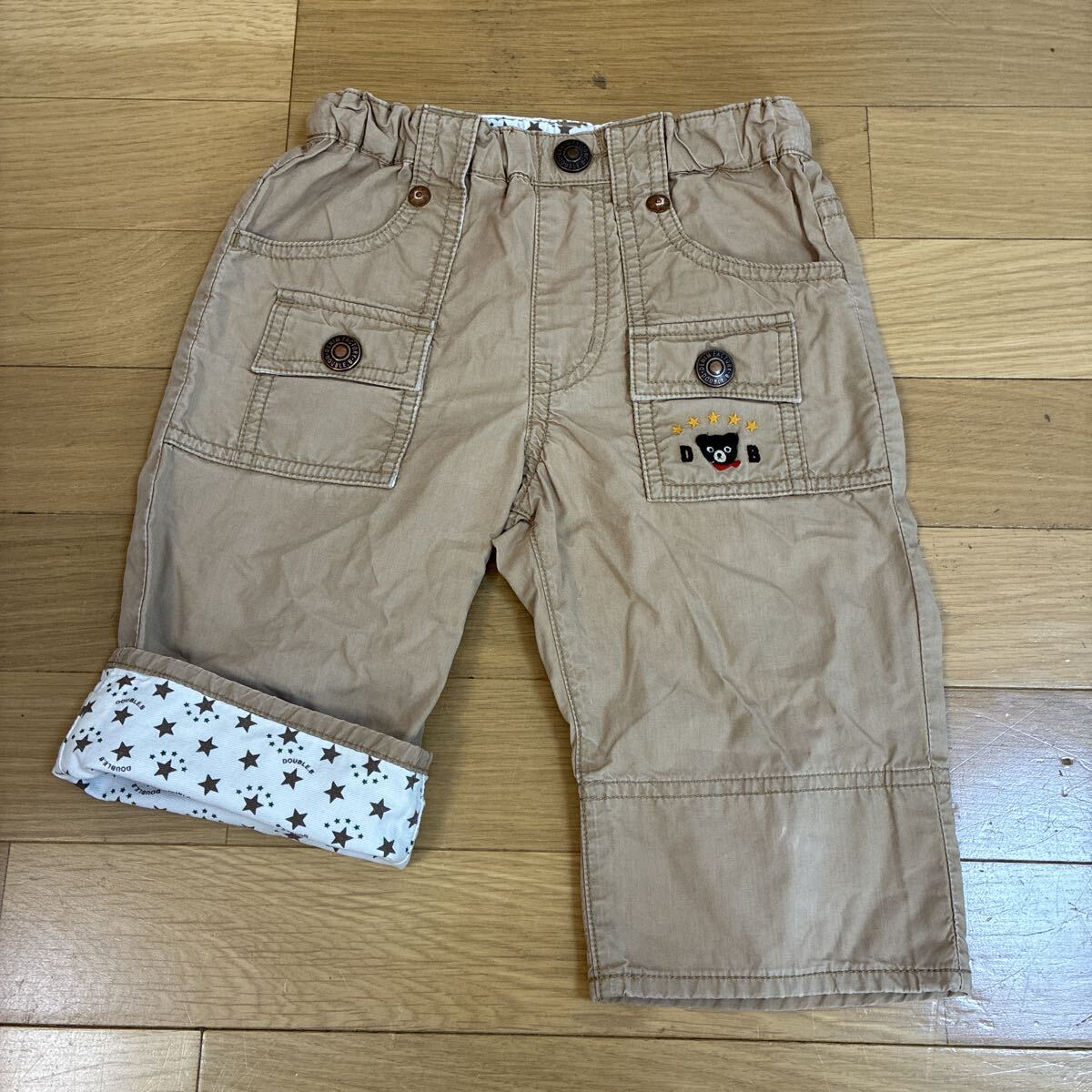 ミキハウス ショートパンツ 120センチ ボトムス キッズ 男の子男子 短パン ハーフパンツ 半ズボン ダブルビー ダブルB 折り返し拍卖