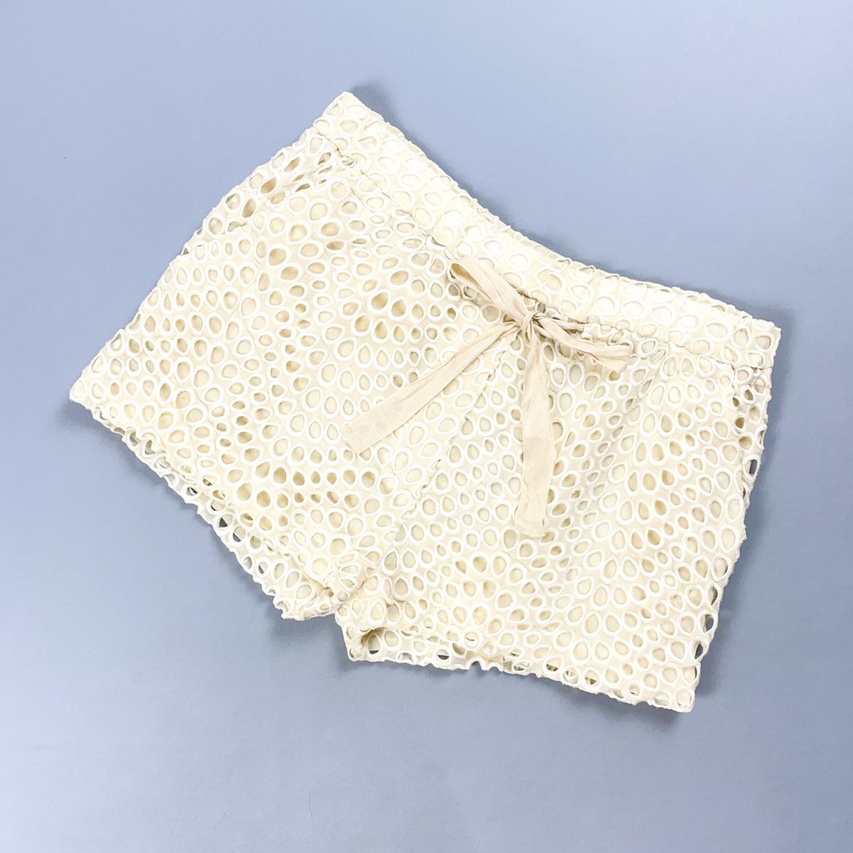 3.1 Phillip Lim スリーワンフィリップリム シルクレースショーツ シュートパンツ ドット柄 レディース アイボリー 生成り サイズ0*GD129拍卖