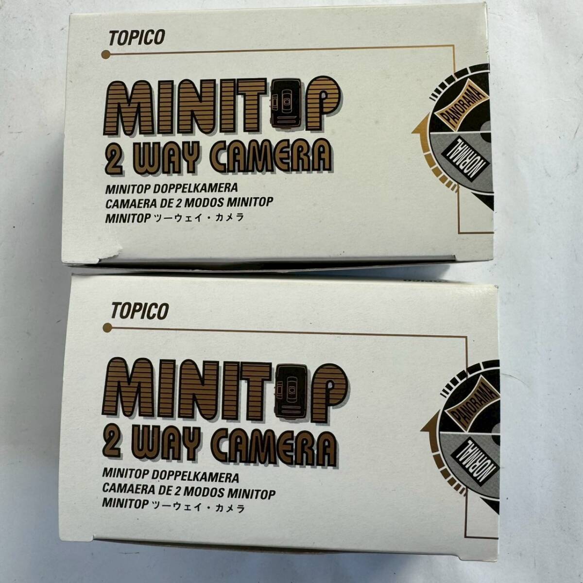 TOPICO MINITOP 2WAY CAMERA フィルムカメラ 28㎜ 2個セット トピコ 開封のみ 長期保管品 W8q R7830a拍卖