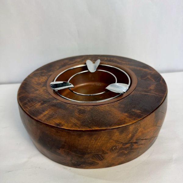 木 灰皿 喫煙グッズ 雑貨 インテリア アンティーク レトロ W6d R7811拍卖