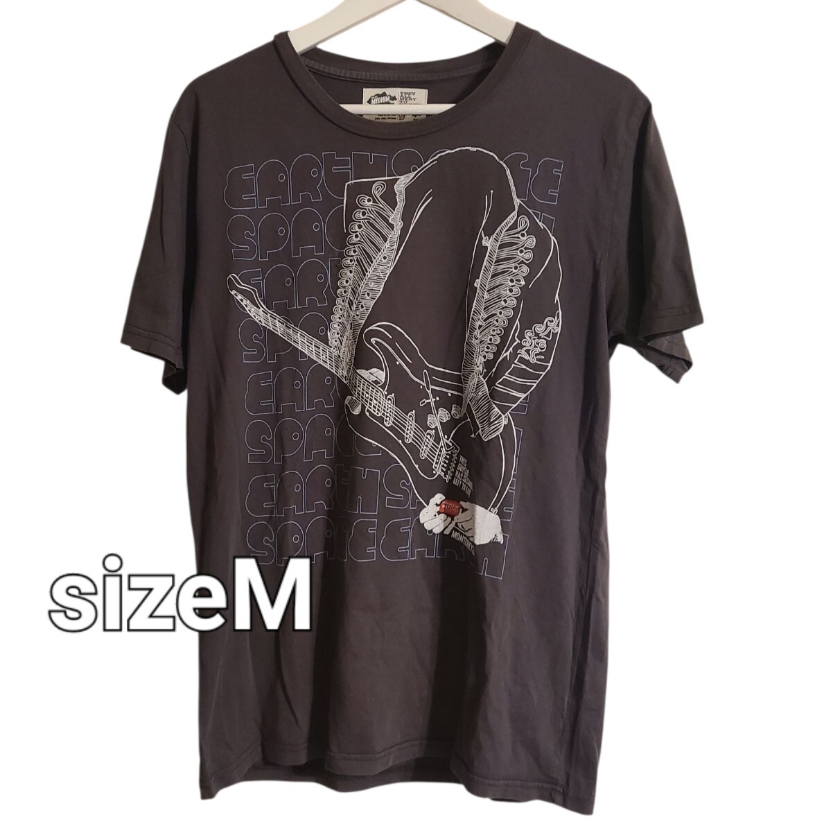 Jimmy Hendrix ジミヘンモチーフプリント Tシャツ Color チャコールグレー系sizeMサイズ拍卖