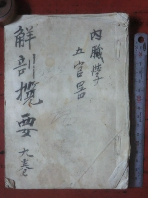 二本松藩領二本松町古文書●明治20年(1887)頃写 解剖概要 五官器 大谷吉 33丁 現在の福島県二本松市 250821拍卖