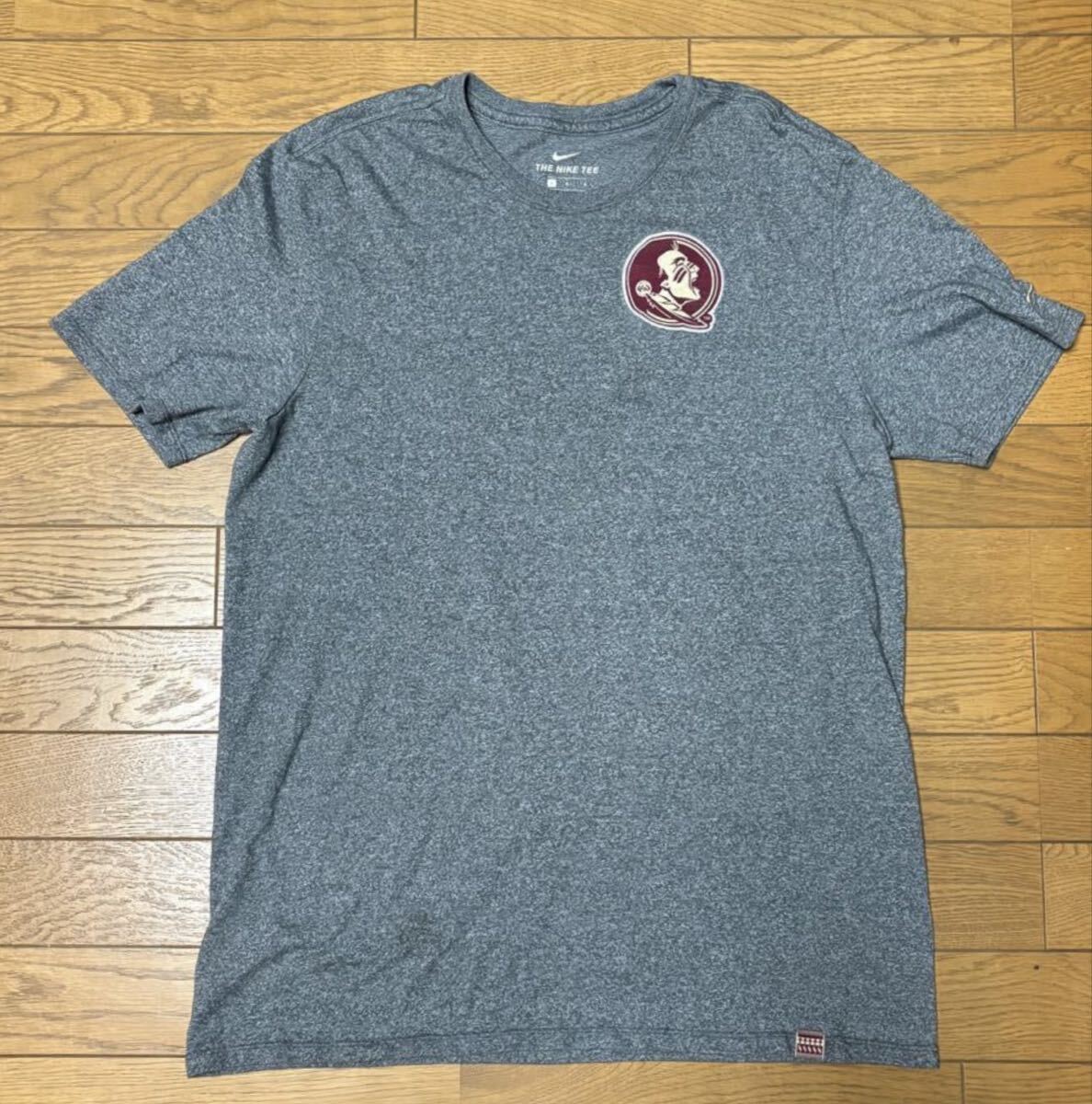 NCAA FLORIDA STATE UNIVERSITY MEN’S SHORT SLEEVE T-SHIRTS (NIKE) size-L(着丈72身幅55) 中古(美品) 送料無料 NCNR拍卖