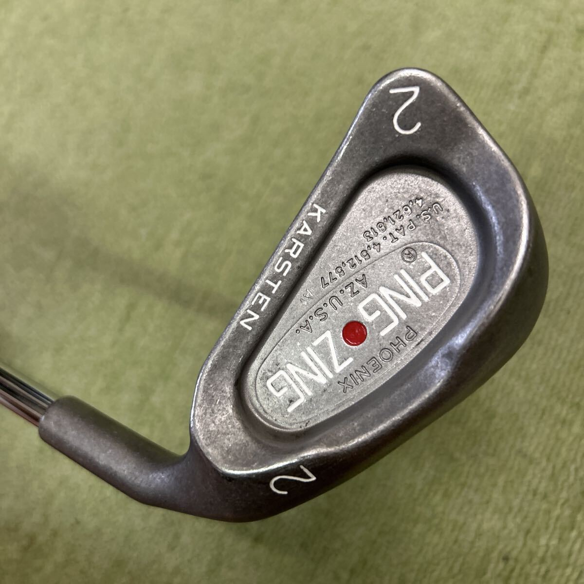 B223 状態良好 PING ZING KARSTEN 2番 赤目 純正スチールJZ拍卖