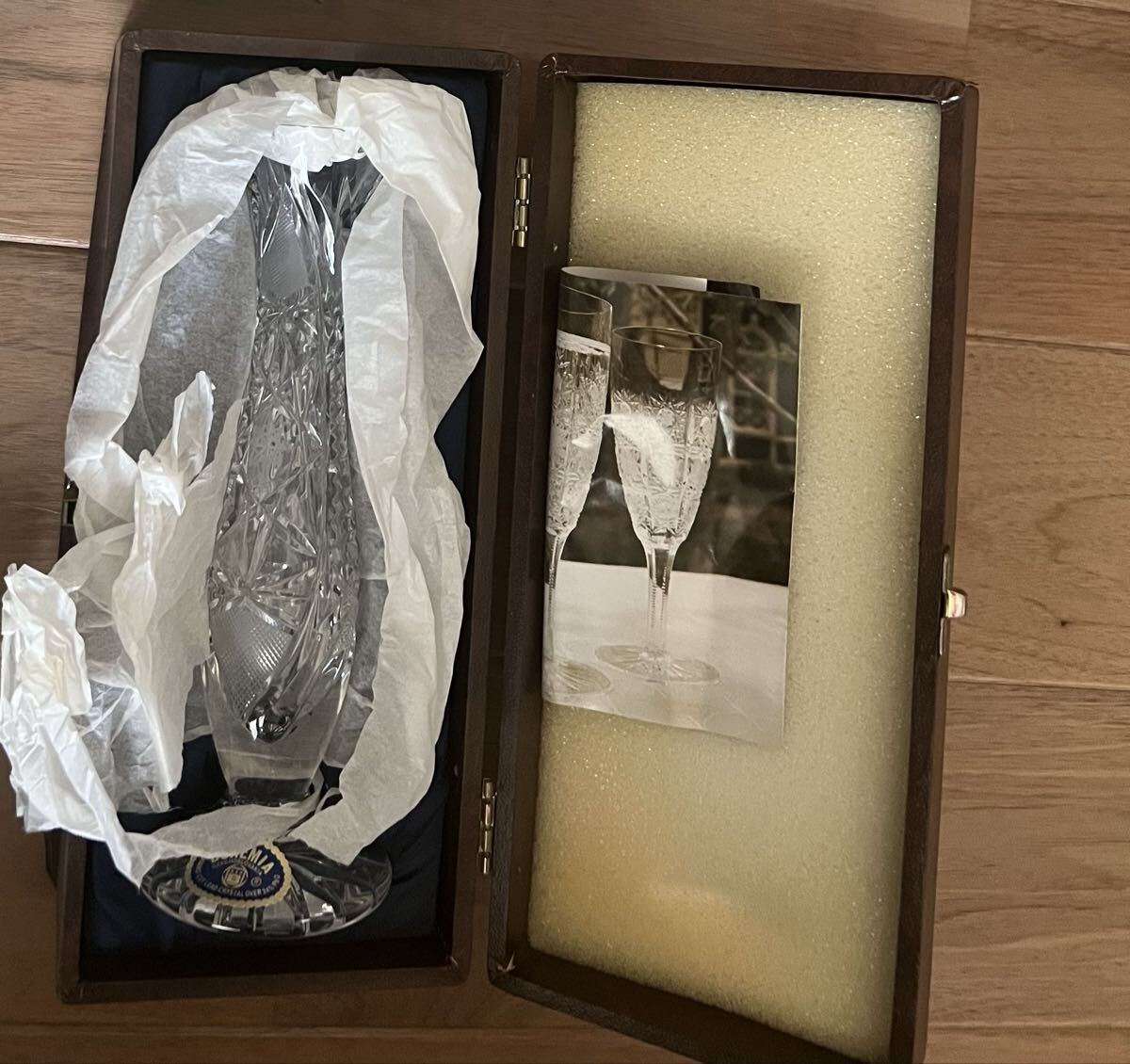 新品未使用 花瓶 一輪挿し BOSPORUS CRYSTAL 化粧箱付き拍卖