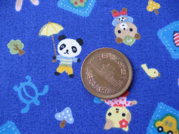▲紺地 とっても小さいアニマル柄 パンダ くま うさぎ カメ拍卖