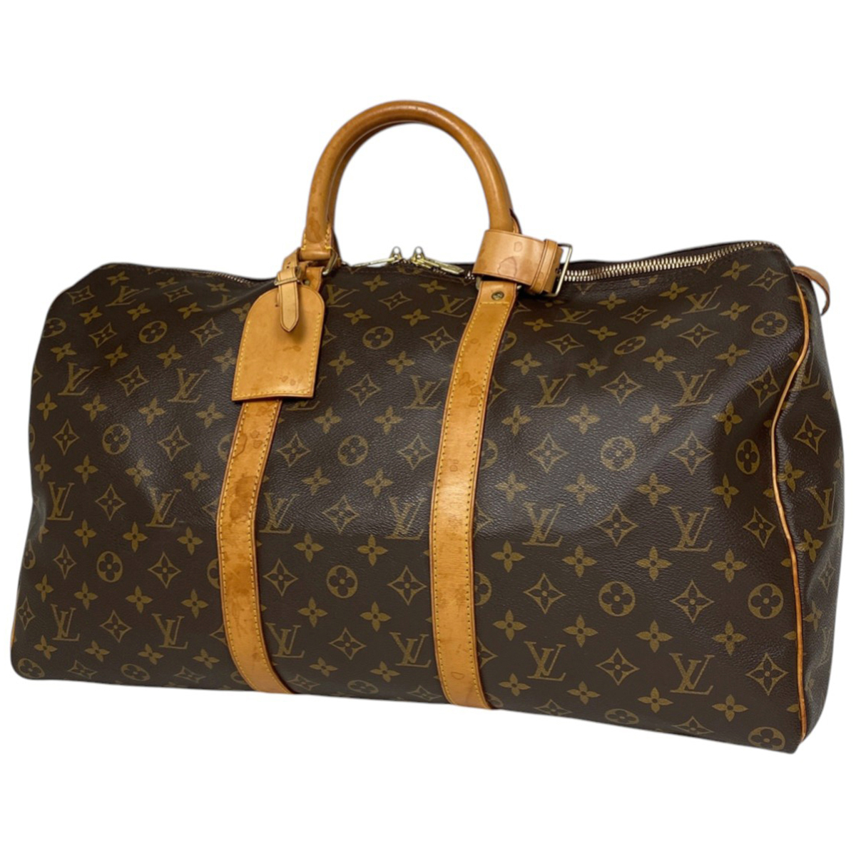 ルイ・ヴィトン Louis Vuitton キーポル 50 ハンドバッグ 旅行 出張 ビジネス モノグラム ブラウン M41426 レディース 【中古】拍卖