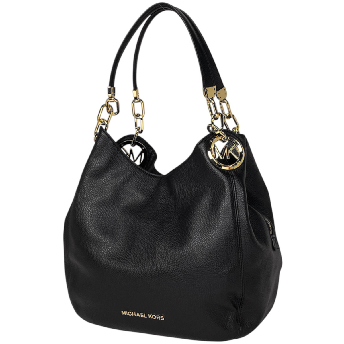 マイケルコース Michael Kors ロゴ チェーン ショルダーバッグ トートバッグ 肩掛け ショルダーバッグ レザー ブラック レディース 中古拍卖