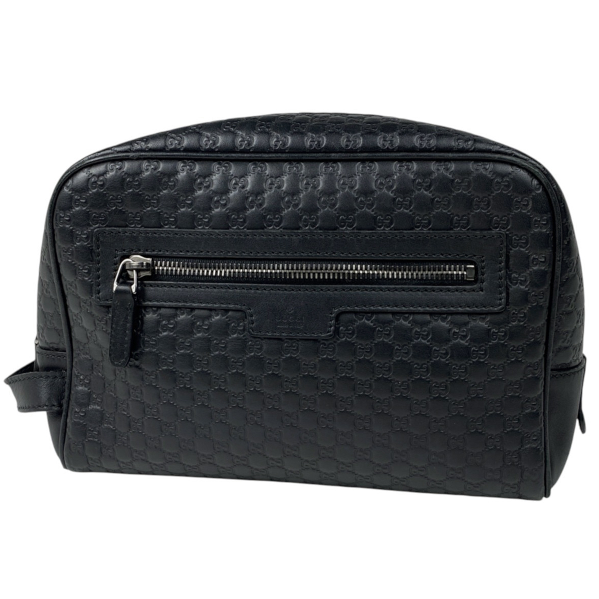 グッチ GUCCI マイクログッチシマ セカンドバッグ クラッチバッグ セカンドバッグ シマレザー ブラック 419775 メンズ 【中古】拍卖