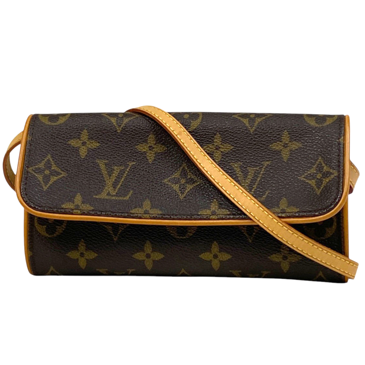 ルイ・ヴィトン Louis Vuitton ポシェットツイン PM クラッチバッグ 2WAY ショルダーバッグ モノグラム ブラウン M51854 レディース 中古拍卖