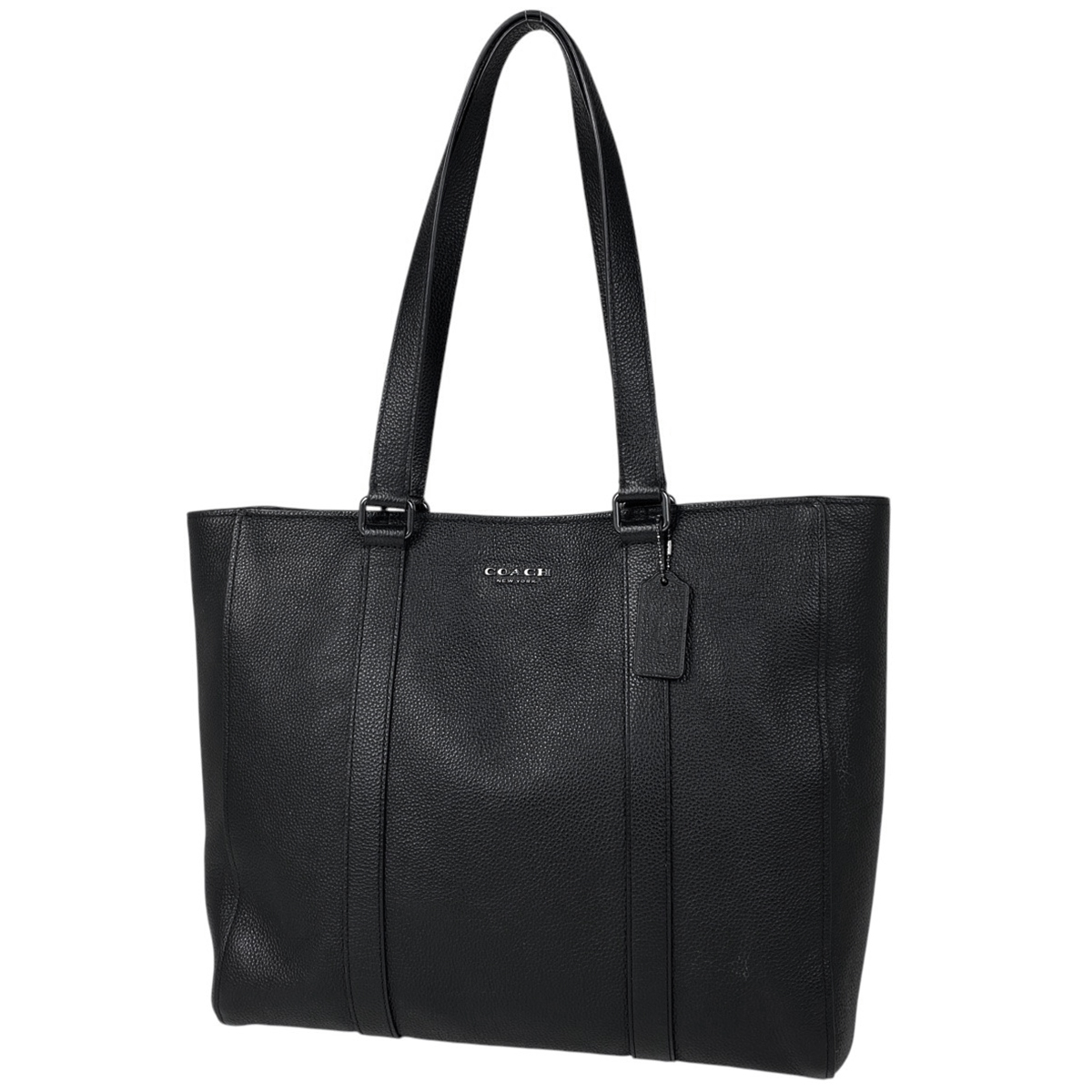 コーチ COACH ロゴ トートバッグ 2WAY ハンドバッグ ショルダーバッグ トートバッグ レザー ブラック C8157 レディース 【中古】拍卖