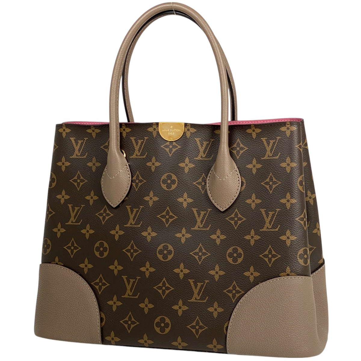 【在庫一掃】 ルイ・ヴィトン フランドリン 手提げ ハンドバッグ モノグラム トープグラセ(ベージュ) M43457 【中古】拍卖