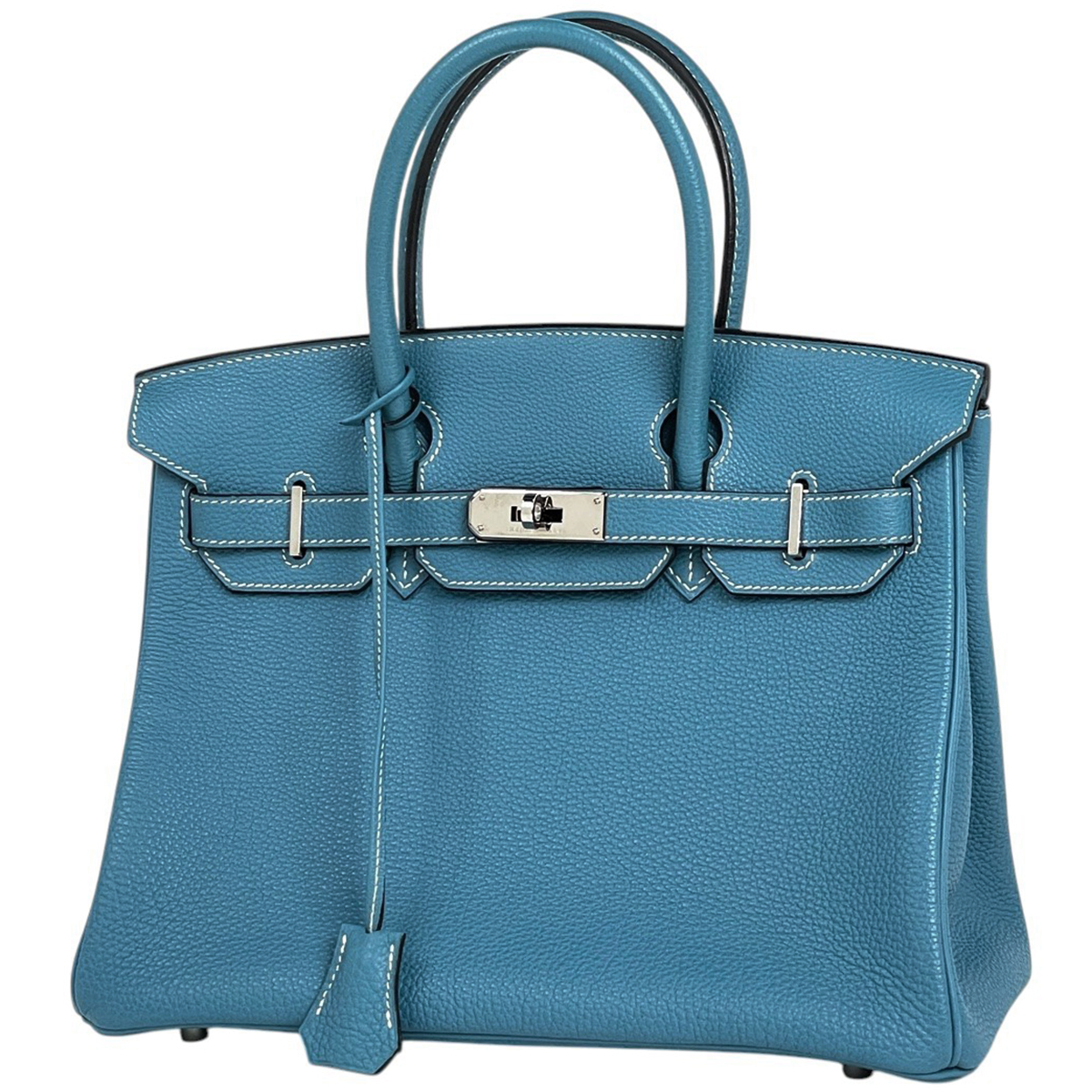 エルメス HERMES バーキン 30 手提げ ハンドバッグ トゴ ブルージーン □J レディース 【中古】拍卖